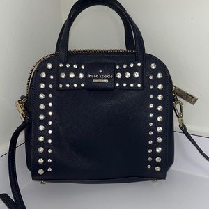 Navy blue Kate spade studded crossbody